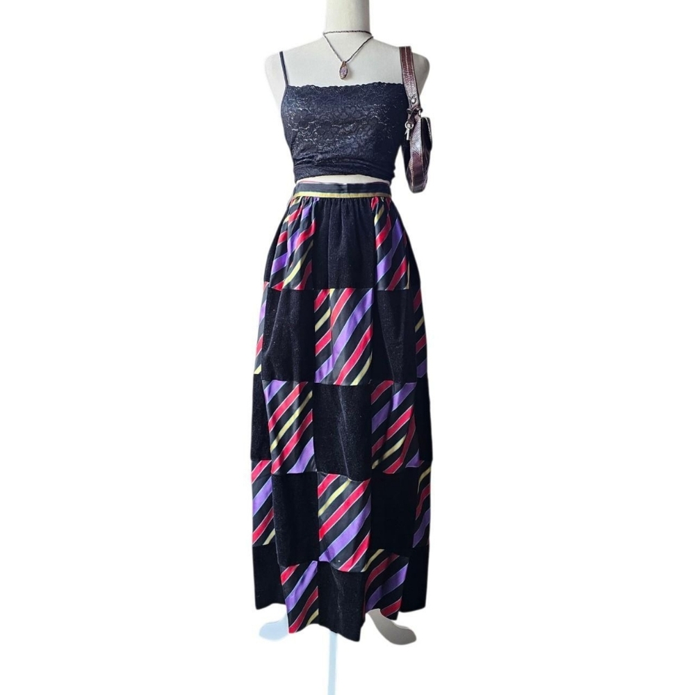 Vintage 70s/80s Kelita New York patchwork skirt